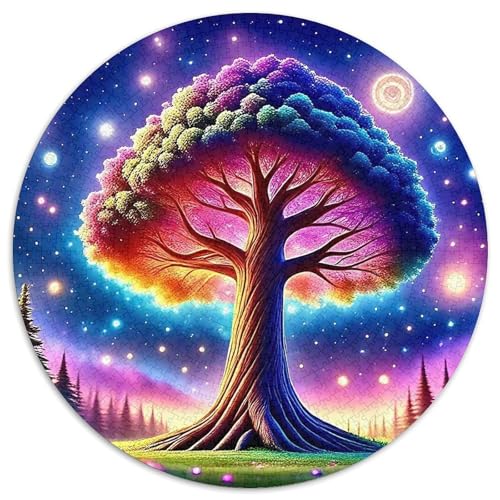Bunter Baum Puzzle 1000 Teile Für Erwachsene Kinder Bunte Pflanzen Impossible Geschicklichkeitsspiel Geschenk Home Dekoration Clevere Rätsel 1000pcs (67.5x67.5cm) von QTIVARLEN