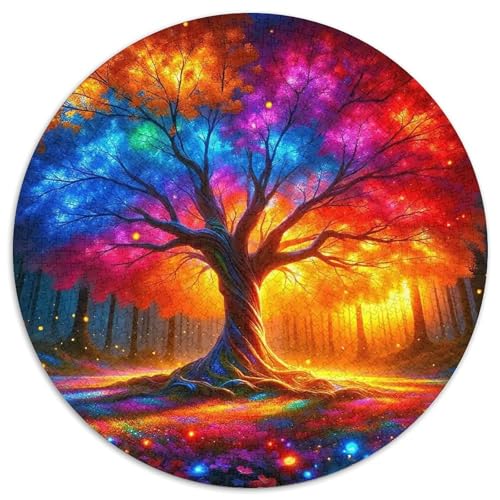 Bunter Baum Puzzle 1000 Teile Für Erwachsene Kinder Bunte Pflanzen Lernspiel Geschenk Home Dekoration Clevere Rätsel 1000pcs (67.5x67.5cm) von QTIVARLEN