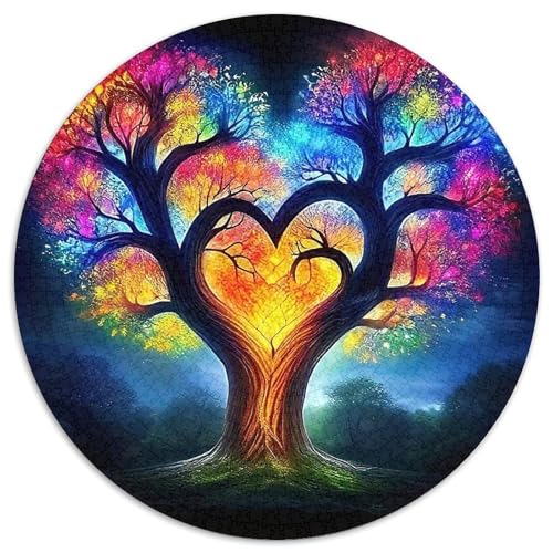 Bunter Baum Puzzle 1000 Teile Für Erwachsene Kinder Bunte Pflanzen Lernspiel Geschenk Home Dekoration Clevere Rätsel 1000pcs (67.5x67.5cm) von QTIVARLEN