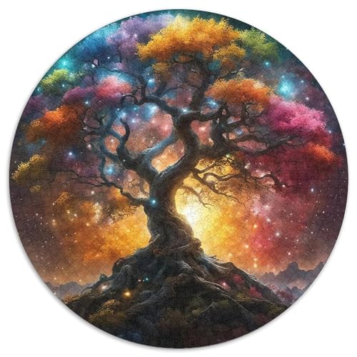 Bunter Baum Puzzle 1000 Teile Für Erwachsene Kinder Bunte Pflanzen Lernspiel Pädagogisches Spielzeug Dekoration Bewährter Qualität 1000pcs (67.5x67.5cm) von QTIVARLEN