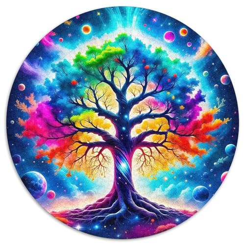 Bunter Baum Puzzle 1000 Teile Für Erwachsene Kinder Bunte Pflanzen Lernspiel Pädagogisches Spielzeug Home Dekoration Clevere Rätsel 1000pcs (67.5x67.5cm) von QTIVARLEN