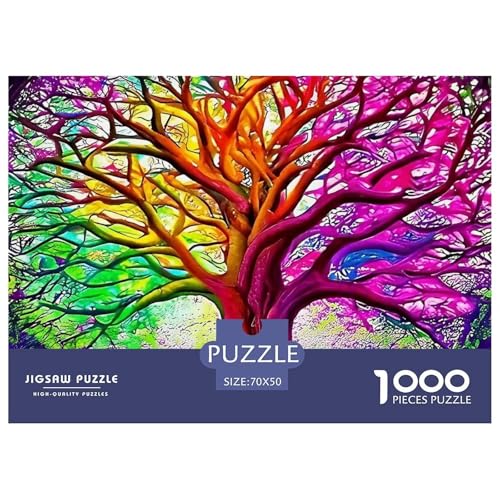 Bunter Baum Puzzle 1000 Teile Für Erwachsene Und Kinder Bunte Pflanzen Lernspiel Klassische Geschenk Wunderschönes Dekoration in Bewährter Qualität 70x50cm/1000pcs Bunter Baum Puzzle 1000 Teile Für Erwachsene Und Kinder Bunte Pflanzen Lernspiel Klassische Geschenk Wunderschönes Dekoration in Bewährter Qualität 70x50cm/1000pcs von QTIVARLEN