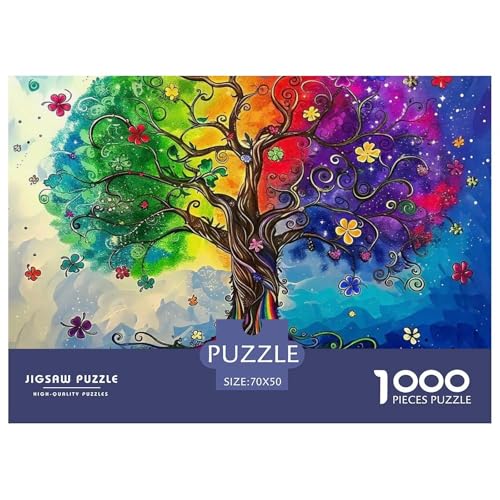 Bunter Baum Puzzle 1000 Teile Für Erwachsene Und Kinder Bunte Pflanzen Lernspiel Pädagogisches Spielzeug Wunderschönes Dekoration in Bewährter Qualität 70x50cm/1000pcs Bunter Baum Puzzle 1000 Teile Für Erwachsene Und Kinder Bunte Pflanzen Lernspiel Pädagogisches Spielzeug Wunderschönes Dekoration in Bewährter Qualität 70x50cm/1000pcs von QTIVARLEN
