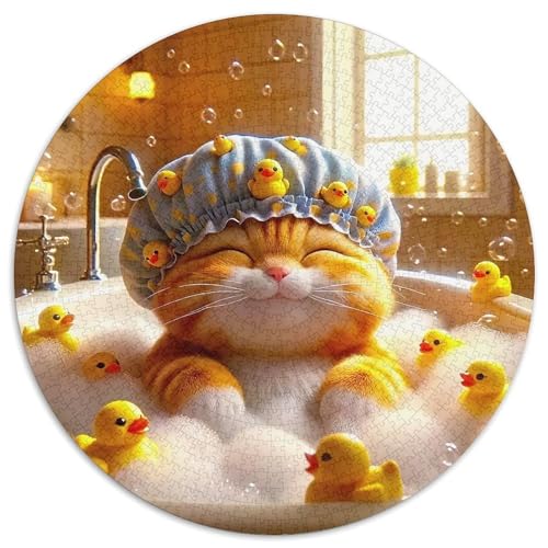 Cat Puzzle 1000 Teile Für Erwachsene Und Kinder Cute Pet Cat Herausforderung Spiel Pädagogisches Spielzeug Home Dekoration in Bewährter Qualität 1000pcs (67.5x67.5cm) von QTIVARLEN