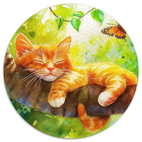 Cat Puzzle 1000 Teile Für Erwachsene Und Kinder Cute Pet Cat Impossible Geschicklichkeitsspiel Interaktives Spielzeug Home Dekoration Clevere Rätsel 1000pcs (67.5x67.5cm) von QTIVARLEN