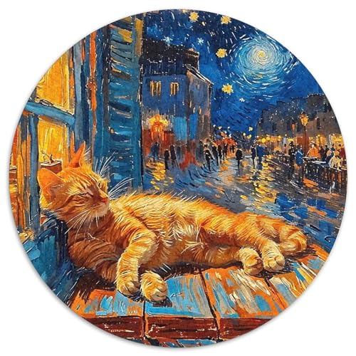 Cat Puzzle 1000 Teile Für Erwachsene Und Kinder Cute Pet Cat Lernspiel Interaktives Spielzeug Home Dekoration Clevere Rätsel 1000pcs (67.5x67.5cm) von QTIVARLEN