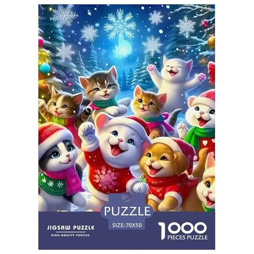 Cat Puzzle 1000 Teile Für Erwachsene Und Kinder Cute Pet Cat Lernspiel Interaktives Spielzeug Home Dekoration in Bewährter Qualität 70x50cm/1000pcs Cat Puzzle 1000 Teile Für Erwachsene Und Kinder Cute Pet Cat Lernspiel Interaktives Spielzeug Home Dekoration in Bewährter Qualität 70x50cm/1000pcs von QTIVARLEN