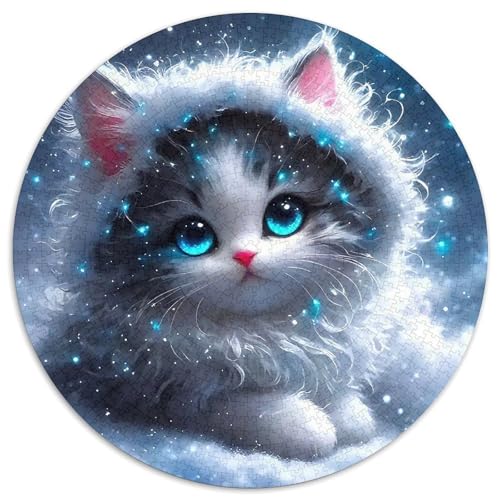 Cat Puzzle 1000 Teile Für Erwachsene Und Kinder Cute Pet Cat Lernspiel Interaktives Spielzeug Wunderschönes Dekoration Clevere Rätsel 1000pcs (67.5x67.5cm) von QTIVARLEN