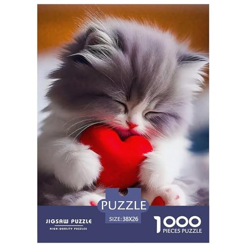 Cat Puzzle 1000 Teile Für Erwachsene Und Kinder Cute Pet Cat Lernspiel Interaktives Spielzeug Wunderschönes Dekoration Clevere Rätsel 38x26cm/1000pcs Cat Puzzle 1000 Teile Für Erwachsene Und Kinder Cute Pet Cat Lernspiel Interaktives Spielzeug Wunderschönes Dekoration Clevere Rätsel 38x26cm/1000pcs von QTIVARLEN