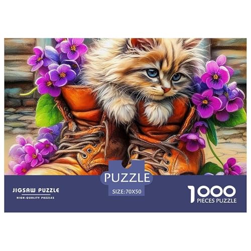 Cat Puzzle 1000 Teile Für Erwachsene Und Kinder Cute Pet Cat Lernspiel Interaktives Spielzeug Wunderschönes Dekoration in Bewährter Qualität 70x50cm/1000pcs Cat Puzzle 1000 Teile Für Erwachsene Und Kinder Cute Pet Cat Lernspiel Interaktives Spielzeug Wunderschönes Dekoration in Bewährter Qualität 70x50cm/1000pcs von QTIVARLEN