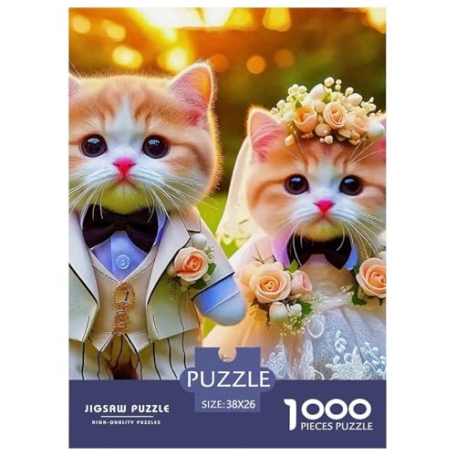 Cat Puzzle 1000 Teile Für Erwachsene Und Kinder Cute Pet Cat Lernspiel Klassische Geschenk Wunderschönes Dekoration in Bewährter Qualität 38x26cm/1000pcs Cat Puzzle 1000 Teile Für Erwachsene Und Kinder Cute Pet Cat Lernspiel Klassische Geschenk Wunderschönes Dekoration in Bewährter Qualität 38x26cm/1000pcs von QTIVARLEN