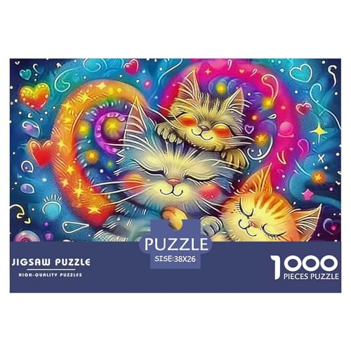 Cat Puzzle 1000 Teile Für Erwachsene Und Kinder Cute Pet Cat Lernspiel Pädagogisches Spielzeug Home Dekoration Clevere Rätsel 38x26cm/1000pcs Cat Puzzle 1000 Teile Für Erwachsene Und Kinder Cute Pet Cat Lernspiel Pädagogisches Spielzeug Home Dekoration Clevere Rätsel 38x26cm/1000pcs von QTIVARLEN