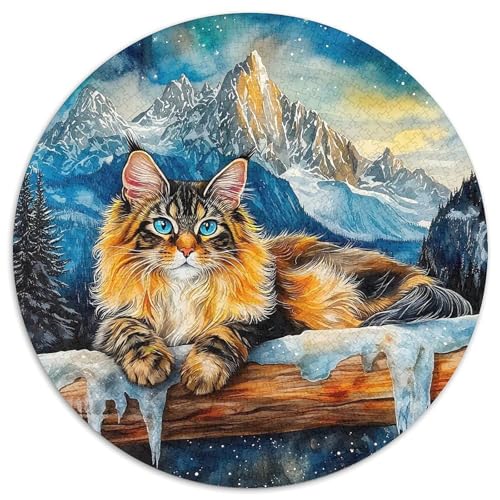 Cat Puzzle 1000 Teile Für Erwachsene Und Kinder Cute Pet Cat Lernspiel Pädagogisches Spielzeug Wunderschönes Dekoration Clevere Rätsel 1000pcs (67.5x67.5cm) von QTIVARLEN