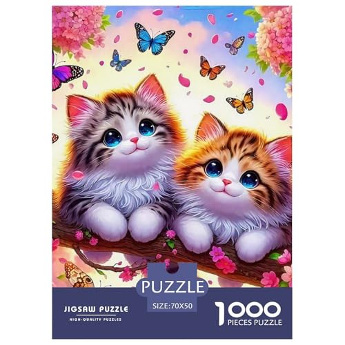 Cat Puzzle 1000 Teilige Für Erwachsene Und Kinder Cute Pet Cat Impossible Geschicklichkeitsspiel Klassische Geschenk Home Dekoration in Bewährter Qualität 70x50cm/1000pcs Cat Puzzle 1000 Teilige Für Erwachsene Und Kinder Cute Pet Cat Impossible Geschicklichkeitsspiel Klassische Geschenk Home Dekoration in Bewährter Qualität 70x50cm/1000pcs von QTIVARLEN