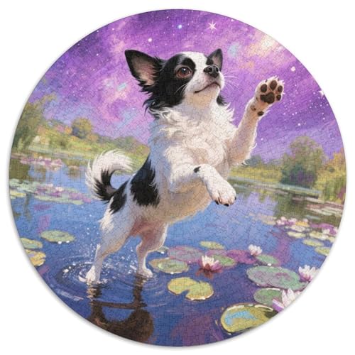 Chihuahua Erwachsene Puzzle 1000 Teile Für Erwachsene Cute Haustier Hund Pädagogisches Spiel Puzzles Geschenk 1000pcs (67.5x67.5cm) von QTIVARLEN