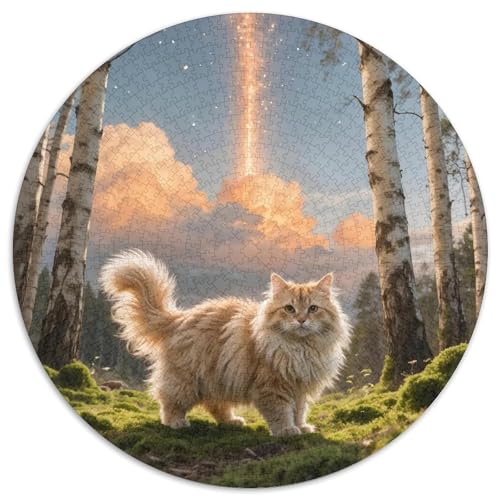 Chinchilla Katze Farbenfrohes Puzzle 1000 Stück Bewährter Qualität Geschenke Für Männer Wanddekoration 1000pcs (67.5x67.5cm) von QTIVARLEN