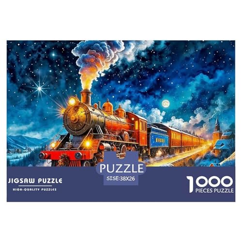 Dampfzug Puzzle 1000 Teile Für Erwachsene Und Kinder Kühler Zug Impossible Geschicklichkeitsspiel Interaktives Spielzeug Home Dekoration in Bewährter Qualität 38x26cm/1000pcs Dampfzug Puzzle 1000 Teile Für Erwachsene Und Kinder Kühler Zug Impossible Geschicklichkeitsspiel Interaktives Spielzeug Home Dekoration in Bewährter Qualität 38x26cm/1000pcs von QTIVARLEN