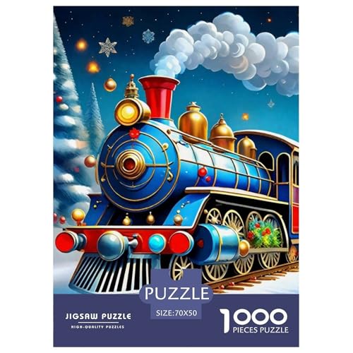 Dampfzug Puzzle 1000 Teile Für Erwachsene Und Kinder Kühler Zug Lernspiel Interaktives Spielzeug Home Dekoration Clevere Rätsel 70x50cm/1000pcs Dampfzug Puzzle 1000 Teile Für Erwachsene Und Kinder Kühler Zug Lernspiel Interaktives Spielzeug Home Dekoration Clevere Rätsel 70x50cm/1000pcs von QTIVARLEN