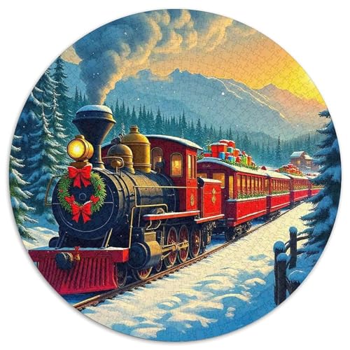 Dampfzug Puzzle 1000 Teile Für Erwachsene Und Kinder Kühler Zug Lernspiel Klassische Geschenk Home Dekoration in Bewährter Qualität 1000pcs (67.5x67.5cm) von QTIVARLEN
