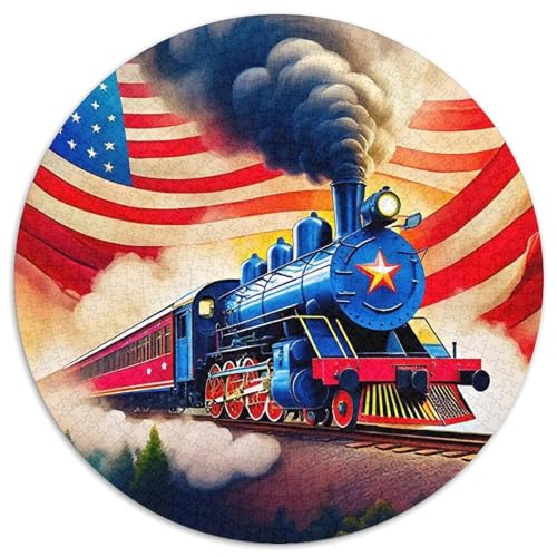 Dampfzug Puzzle 1000 Teile Für Erwachsene Und Kinder Kühler Zug Lernspiel Pädagogisches Spielzeug Home Dekoration in Bewährter Qualität 1000pcs (67.5x67.5cm) von QTIVARLEN