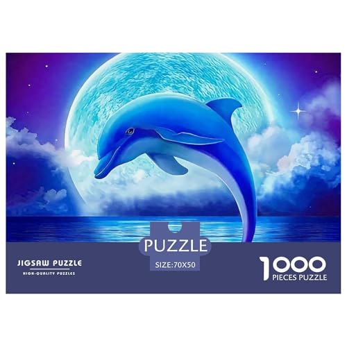 Delphin Puzzle 1000 Teile Für Erwachsene Und Kinder Meerestiere Herausforderung Spiel Interaktives Spielzeug Home Dekoration Clevere Rätsel 70x50cm/1000pcs Delphin Puzzle 1000 Teile Für Erwachsene Und Kinder Meerestiere Herausforderung Spiel Interaktives Spielzeug Home Dekoration Clevere Rätsel 70x50cm/1000pcs von QTIVARLEN