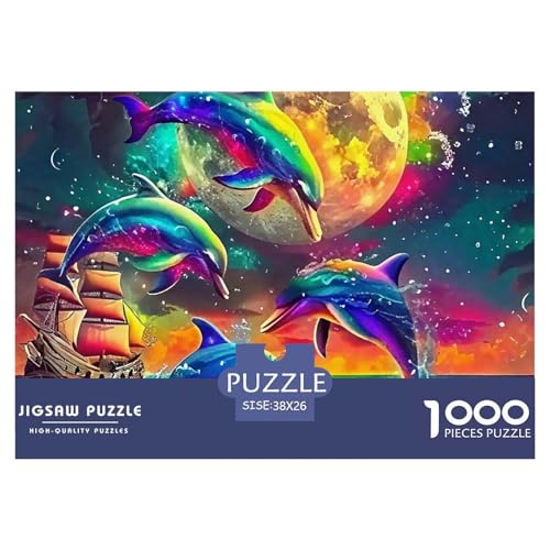 Delphin Puzzle 1000 Teile Für Erwachsene Und Kinder Meerestiere Herausforderung Spiel Klassische Geschenk Home Dekoration Clevere Rätsel 38x26cm/1000pcs Delphin Puzzle 1000 Teile Für Erwachsene Und Kinder Meerestiere Herausforderung Spiel Klassische Geschenk Home Dekoration Clevere Rätsel 38x26cm/1000pcs von QTIVARLEN