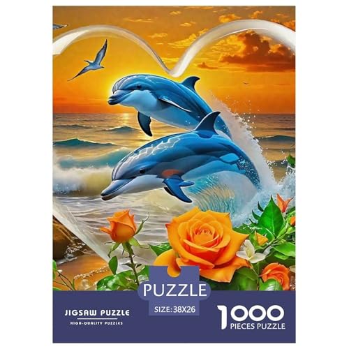 Delphin Puzzle 1000 Teile Für Erwachsene Und Kinder Meerestiere Herausforderung Spiel Klassische Geschenk Home Dekoration in Bewährter Qualität 38x26cm/1000pcs Delphin Puzzle 1000 Teile Für Erwachsene Und Kinder Meerestiere Herausforderung Spiel Klassische Geschenk Home Dekoration in Bewährter Qualität 38x26cm/1000pcs von QTIVARLEN