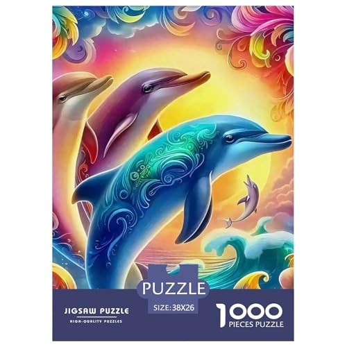 Delphin Puzzle 1000 Teile Für Erwachsene Und Kinder Meerestiere Herausforderung Spiel Klassische Geschenk Wunderschönes Dekoration Clevere Rätsel 38x26cm/1000pcs Delphin Puzzle 1000 Teile Für Erwachsene Und Kinder Meerestiere Herausforderung Spiel Klassische Geschenk Wunderschönes Dekoration Clevere Rätsel 38x26cm/1000pcs von QTIVARLEN