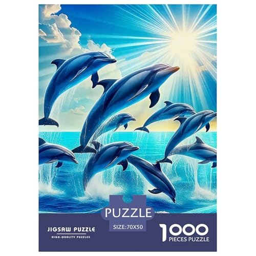 Delphin Puzzle 1000 Teile Für Erwachsene Und Kinder Meerestiere Herausforderung Spiel Klassische Geschenk Wunderschönes Dekoration in Bewährter Qualität 70x50cm/1000pcs Delphin Puzzle 1000 Teile Für Erwachsene Und Kinder Meerestiere Herausforderung Spiel Klassische Geschenk Wunderschönes Dekoration in Bewährter Qualität 70x50cm/1000pcs von QTIVARLEN