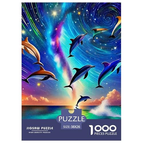 Delphin Puzzle 1000 Teile Für Erwachsene Und Kinder Meerestiere Herausforderung Spiel Pädagogisches Spielzeug Home Dekoration Clevere Rätsel 38x26cm/1000pcs Delphin Puzzle 1000 Teile Für Erwachsene Und Kinder Meerestiere Herausforderung Spiel Pädagogisches Spielzeug Home Dekoration Clevere Rätsel 38x26cm/1000pcs von QTIVARLEN