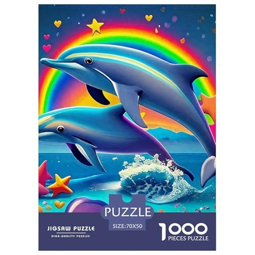 Delphin Puzzle 1000 Teile Für Erwachsene Und Kinder Meerestiere Herausforderung Spiel Pädagogisches Spielzeug Home Dekoration Clevere Rätsel 70x50cm/1000pcs Delphin Puzzle 1000 Teile Für Erwachsene Und Kinder Meerestiere Herausforderung Spiel Pädagogisches Spielzeug Home Dekoration Clevere Rätsel 70x50cm/1000pcs von QTIVARLEN