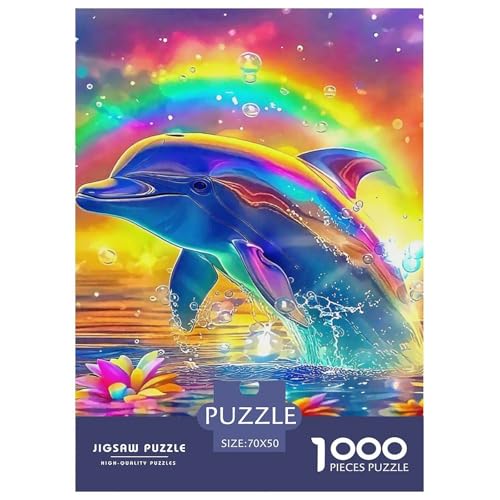 Delphin Puzzle 1000 Teile Für Erwachsene Und Kinder Meerestiere Herausforderung Spiel Pädagogisches Spielzeug Home Dekoration Clevere Rätsel 70x50cm/1000pcs Delphin Puzzle 1000 Teile Für Erwachsene Und Kinder Meerestiere Herausforderung Spiel Pädagogisches Spielzeug Home Dekoration Clevere Rätsel 70x50cm/1000pcs von QTIVARLEN