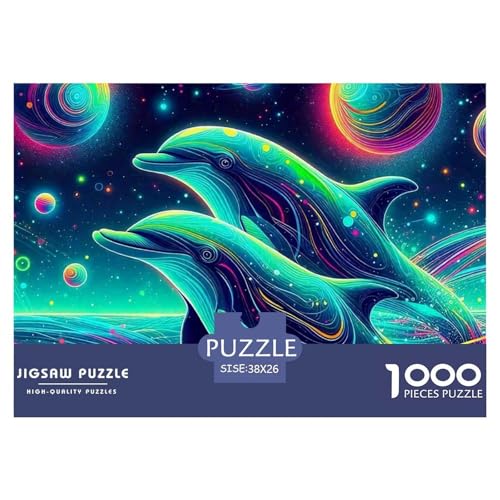 Delphin Puzzle 1000 Teile Für Erwachsene Und Kinder Meerestiere Herausforderung Spiel Pädagogisches Spielzeug Home Dekoration in Bewährter Qualität 38x26cm/1000pcs Delphin Puzzle 1000 Teile Für Erwachsene Und Kinder Meerestiere Herausforderung Spiel Pädagogisches Spielzeug Home Dekoration in Bewährter Qualität 38x26cm/1000pcs von QTIVARLEN