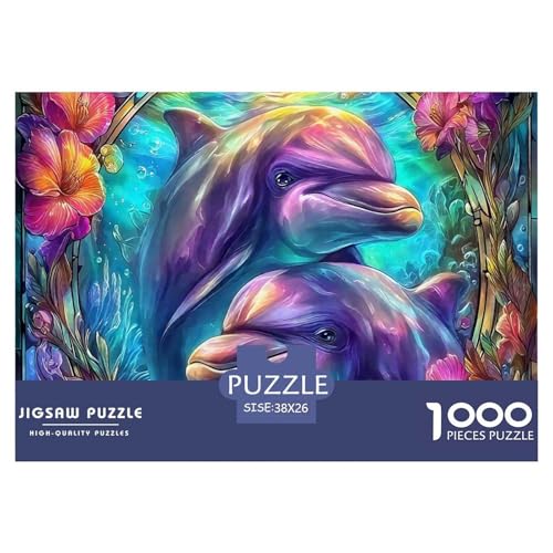 Delphin Puzzle 1000 Teile Für Erwachsene Und Kinder Meerestiere Herausforderung Spiel Pädagogisches Spielzeug Home Dekoration in Bewährter Qualität 38x26cm/1000pcs Delphin Puzzle 1000 Teile Für Erwachsene Und Kinder Meerestiere Herausforderung Spiel Pädagogisches Spielzeug Home Dekoration in Bewährter Qualität 38x26cm/1000pcs von QTIVARLEN