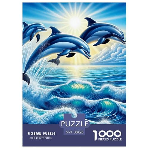Delphin Puzzle 1000 Teile Für Erwachsene Und Kinder Meerestiere Herausforderung Spiel Pädagogisches Spielzeug Home Dekoration in Bewährter Qualität 38x26cm/1000pcs Delphin Puzzle 1000 Teile Für Erwachsene Und Kinder Meerestiere Herausforderung Spiel Pädagogisches Spielzeug Home Dekoration in Bewährter Qualität 38x26cm/1000pcs von QTIVARLEN