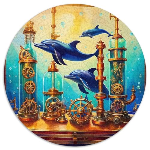 Delphin Puzzle 1000 Teile Für Erwachsene Und Kinder Meerestiere Herausforderung Spiel Pädagogisches Spielzeug Wunderschönes Dekoration in Bewährter Qualität 1000pcs (67.5x67.5cm) von QTIVARLEN