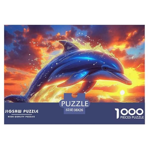 Delphin Puzzle 1000 Teile Für Erwachsene Und Kinder Meerestiere Impossible Geschicklichkeitsspiel Interaktives Spielzeug Home Dekoration in Bewährter Qualität 38x26cm/1000pcs Delphin Puzzle 1000 Teile Für Erwachsene Und Kinder Meerestiere Impossible Geschicklichkeitsspiel Interaktives Spielzeug Home Dekoration in Bewährter Qualität 38x26cm/1000pcs von QTIVARLEN