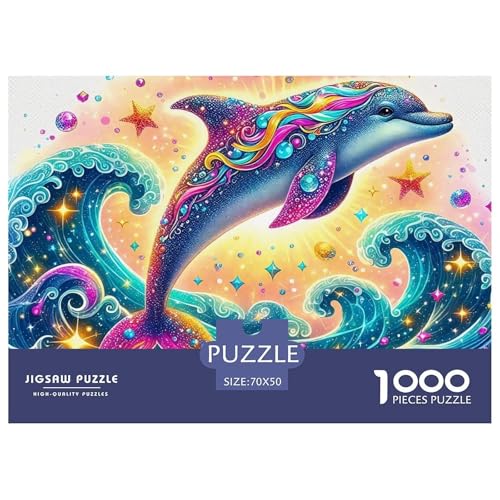 Delphin Puzzle 1000 Teile Für Erwachsene Und Kinder Meerestiere Impossible Geschicklichkeitsspiel Interaktives Spielzeug Home Dekoration in Bewährter Qualität 70x50cm/1000pcs Delphin Puzzle 1000 Teile Für Erwachsene Und Kinder Meerestiere Impossible Geschicklichkeitsspiel Interaktives Spielzeug Home Dekoration in Bewährter Qualität 70x50cm/1000pcs von QTIVARLEN