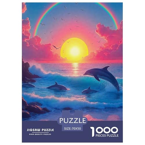 Delphin Puzzle 1000 Teile Für Erwachsene Und Kinder Meerestiere Impossible Geschicklichkeitsspiel Interaktives Spielzeug Home Dekoration in Bewährter Qualität 70x50cm/1000pcs Delphin Puzzle 1000 Teile Für Erwachsene Und Kinder Meerestiere Impossible Geschicklichkeitsspiel Interaktives Spielzeug Home Dekoration in Bewährter Qualität 70x50cm/1000pcs von QTIVARLEN