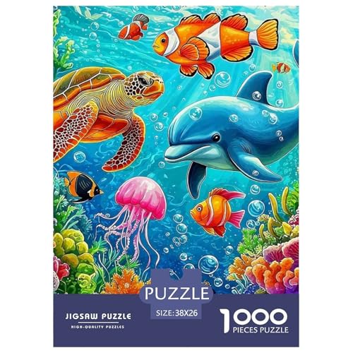Delphin Puzzle 1000 Teile Für Erwachsene Und Kinder Meerestiere Impossible Geschicklichkeitsspiel Interaktives Spielzeug Wunderschönes Dekoration Clevere Rätsel 38x26cm/1000pcs Delphin Puzzle 1000 Teile Für Erwachsene Und Kinder Meerestiere Impossible Geschicklichkeitsspiel Interaktives Spielzeug Wunderschönes Dekoration Clevere Rätsel 38x26cm/1000pcs von QTIVARLEN