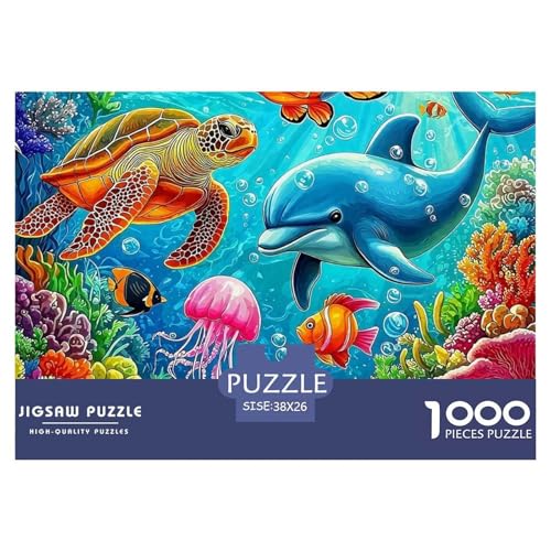 Delphin Puzzle 1000 Teile Für Erwachsene Und Kinder Meerestiere Impossible Geschicklichkeitsspiel Interaktives Spielzeug Wunderschönes Dekoration Clevere Rätsel 38x26cm/1000pcs Delphin Puzzle 1000 Teile Für Erwachsene Und Kinder Meerestiere Impossible Geschicklichkeitsspiel Interaktives Spielzeug Wunderschönes Dekoration Clevere Rätsel 38x26cm/1000pcs von QTIVARLEN