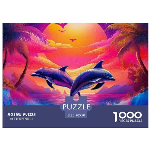 Delphin Puzzle 1000 Teile Für Erwachsene Und Kinder Meerestiere Impossible Geschicklichkeitsspiel Interaktives Spielzeug Wunderschönes Dekoration Clevere Rätsel 70x50cm/1000pcs Delphin Puzzle 1000 Teile Für Erwachsene Und Kinder Meerestiere Impossible Geschicklichkeitsspiel Interaktives Spielzeug Wunderschönes Dekoration Clevere Rätsel 70x50cm/1000pcs von QTIVARLEN