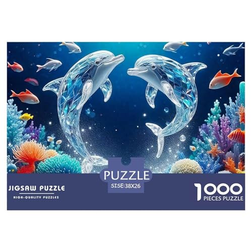 Delphin Puzzle 1000 Teile Für Erwachsene Und Kinder Meerestiere Impossible Geschicklichkeitsspiel Interaktives Spielzeug Wunderschönes Dekoration in Bewährter Qualität 38x26cm/1000pcs Delphin Puzzle 1000 Teile Für Erwachsene Und Kinder Meerestiere Impossible Geschicklichkeitsspiel Interaktives Spielzeug Wunderschönes Dekoration in Bewährter Qualität 38x26cm/1000pcs von QTIVARLEN