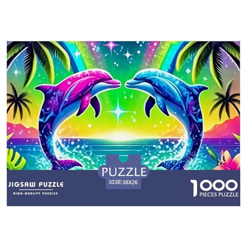 Delphin Puzzle 1000 Teile Für Erwachsene Und Kinder Meerestiere Impossible Geschicklichkeitsspiel Interaktives Spielzeug Wunderschönes Dekoration in Bewährter Qualität 38x26cm/1000pcs Delphin Puzzle 1000 Teile Für Erwachsene Und Kinder Meerestiere Impossible Geschicklichkeitsspiel Interaktives Spielzeug Wunderschönes Dekoration in Bewährter Qualität 38x26cm/1000pcs von QTIVARLEN