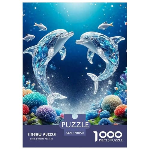 Delphin Puzzle 1000 Teile Für Erwachsene Und Kinder Meerestiere Impossible Geschicklichkeitsspiel Interaktives Spielzeug Wunderschönes Dekoration in Bewährter Qualität 70x50cm/1000pcs Delphin Puzzle 1000 Teile Für Erwachsene Und Kinder Meerestiere Impossible Geschicklichkeitsspiel Interaktives Spielzeug Wunderschönes Dekoration in Bewährter Qualität 70x50cm/1000pcs von QTIVARLEN