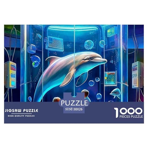 Delphin Puzzle 1000 Teile Für Erwachsene Und Kinder Meerestiere Impossible Geschicklichkeitsspiel Pädagogisches Spielzeug Home Dekoration Clevere Rätsel 38x26cm/1000pcs Delphin Puzzle 1000 Teile Für Erwachsene Und Kinder Meerestiere Impossible Geschicklichkeitsspiel Pädagogisches Spielzeug Home Dekoration Clevere Rätsel 38x26cm/1000pcs von QTIVARLEN