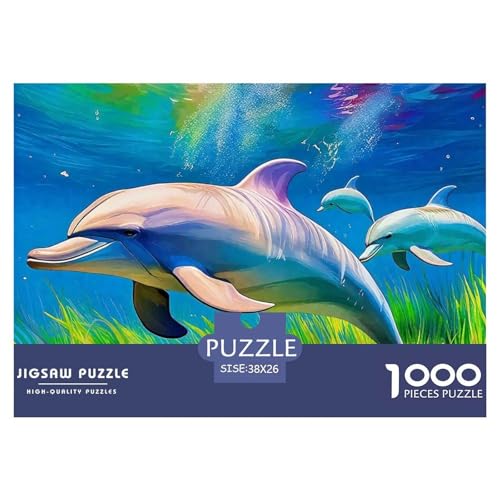 Delphin Puzzle 1000 Teile Für Erwachsene Und Kinder Meerestiere Impossible Geschicklichkeitsspiel Pädagogisches Spielzeug Home Dekoration in Bewährter Qualität 38x26cm/1000pcs Delphin Puzzle 1000 Teile Für Erwachsene Und Kinder Meerestiere Impossible Geschicklichkeitsspiel Pädagogisches Spielzeug Home Dekoration in Bewährter Qualität 38x26cm/1000pcs von QTIVARLEN