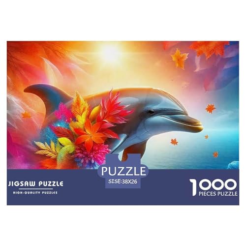 Delphin Puzzle 1000 Teile Für Erwachsene Und Kinder Meerestiere Impossible Geschicklichkeitsspiel Pädagogisches Spielzeug Wunderschönes Dekoration Clevere Rätsel 38x26cm/1000pcs Delphin Puzzle 1000 Teile Für Erwachsene Und Kinder Meerestiere Impossible Geschicklichkeitsspiel Pädagogisches Spielzeug Wunderschönes Dekoration Clevere Rätsel 38x26cm/1000pcs von QTIVARLEN