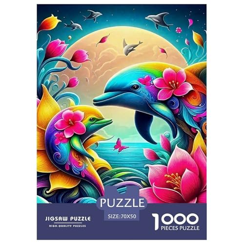 Delphin Puzzle 1000 Teile Für Erwachsene Und Kinder Meerestiere Impossible Geschicklichkeitsspiel Pädagogisches Spielzeug Wunderschönes Dekoration Clevere Rätsel 70x50cm/1000pcs Delphin Puzzle 1000 Teile Für Erwachsene Und Kinder Meerestiere Impossible Geschicklichkeitsspiel Pädagogisches Spielzeug Wunderschönes Dekoration Clevere Rätsel 70x50cm/1000pcs von QTIVARLEN
