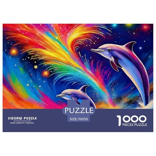 Delphin Puzzle 1000 Teile Für Erwachsene Und Kinder Meerestiere Impossible Geschicklichkeitsspiel Pädagogisches Spielzeug Wunderschönes Dekoration Clevere Rätsel 70x50cm/1000pcs Delphin Puzzle 1000 Teile Für Erwachsene Und Kinder Meerestiere Impossible Geschicklichkeitsspiel Pädagogisches Spielzeug Wunderschönes Dekoration Clevere Rätsel 70x50cm/1000pcs von QTIVARLEN